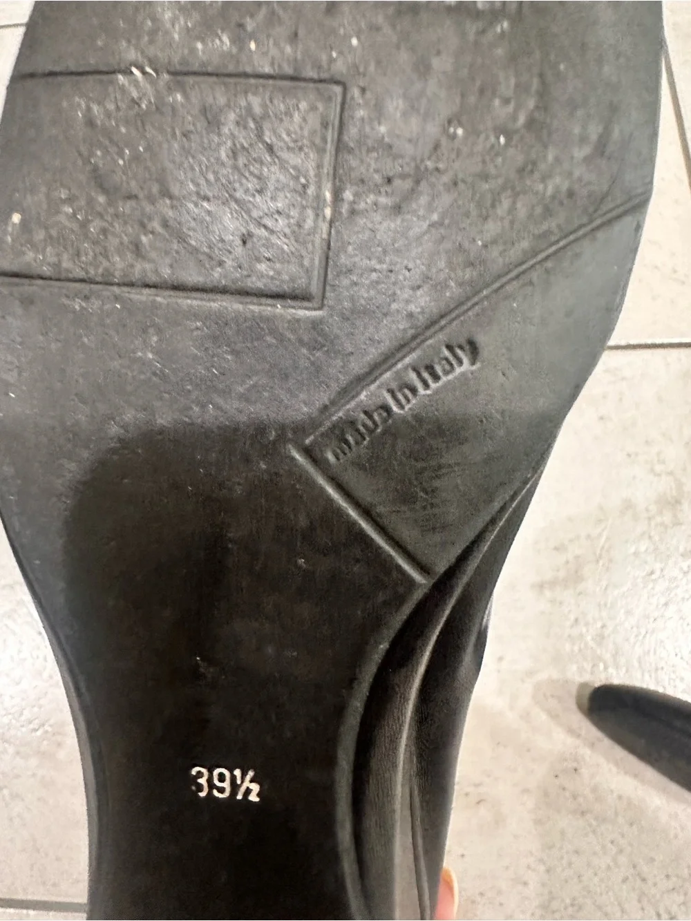 Thierry Rabotin Women’s Black Leather Ankle Boots - Minimal Slip-On Style 39.5